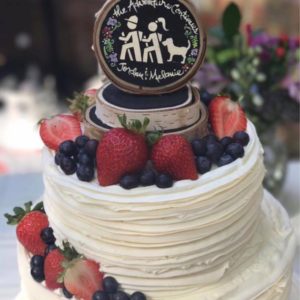 Hiking with Dogs Cake Topper