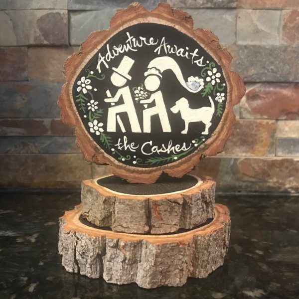 Hiking with Dogs Wedding Cake Topper - Image 4