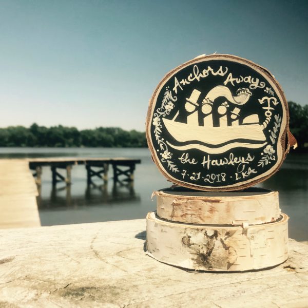 Boating Couple Nautical Wedding Cake Topper - Image 3
