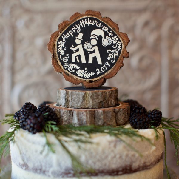 Jen Bell's Holly Hills Lane line of Wedding Cake Toppers Happy Hikers